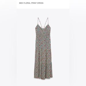 Midi Floral Print Dress